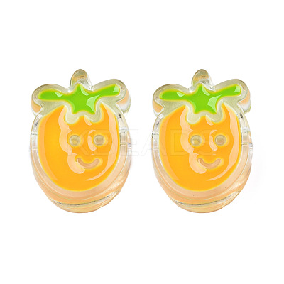 Transparent Acrylic Enamel Beads TACR-N012-004F-1