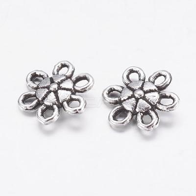Tibetan Style Alloy Flower Pendants X-LF1006Y-1