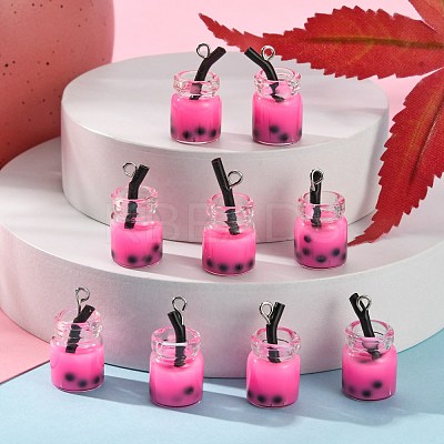 Glass Bottle Pendants X-CRES-S359-01G-1