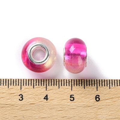 Two Tone Resin European Beads RESI-M001-02D-1