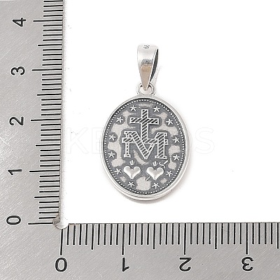 999 Fine Silver Religious Medal Pendants STER-C006-02AS-1
