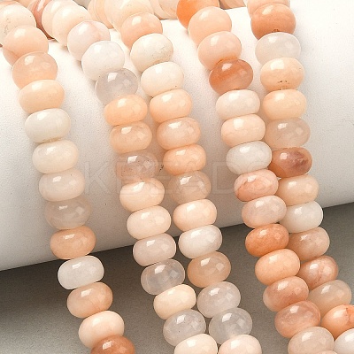 Natural Pink Aventurine Bead Strands G-R408-5x8-08-1
