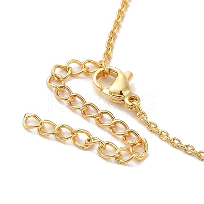 Bear Pendant Necklaces NJEW-G082-01C-G-1