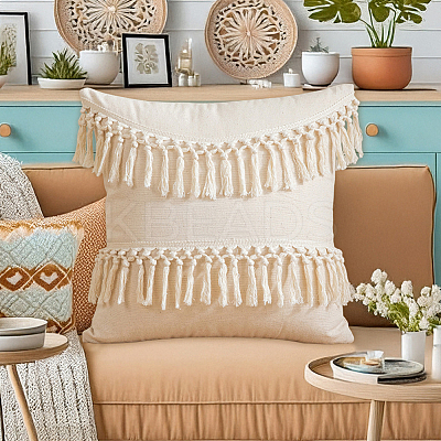 1PC Cotton Pillow Covers AJEW-DJ0004-04A-1