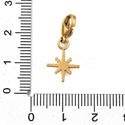 Star 304 Stainless Steel Pendant Decorations STAS-R159-36G-1
