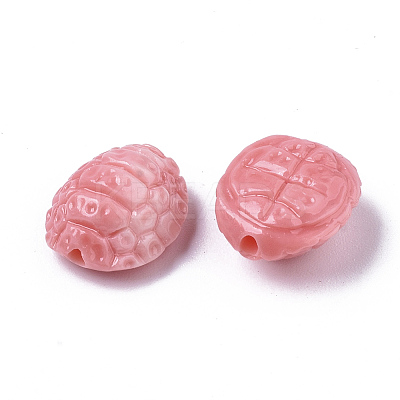 Carved Synthetic Coral Beads LS-CORA-R019-033-1