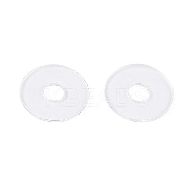 50Pcs Transparent PVC Insulating Gaskets PVC-T006-7mm-01-1