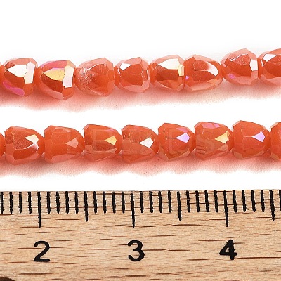Electroplate Glass Beads Strands EGLA-D030-P4mm-B02-1