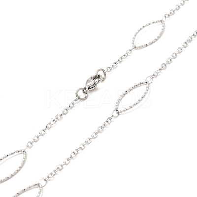 Non-Tarnish 304 Stainless Steel Necklaces STAS-D084-29P-1
