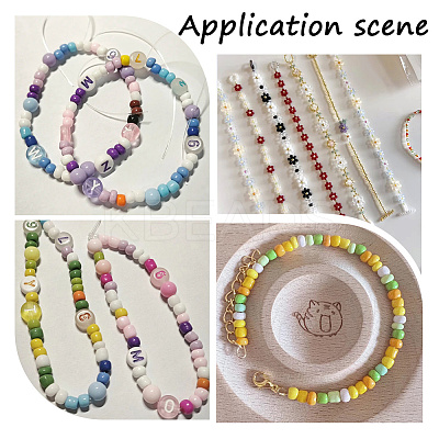 DIY Round Glass Seed Beads Bracelets Making Kits DIY-SP0003-49-1