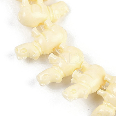 Synthetic Coral Dyed Carved Beads Strands CORA-K009-04B-1