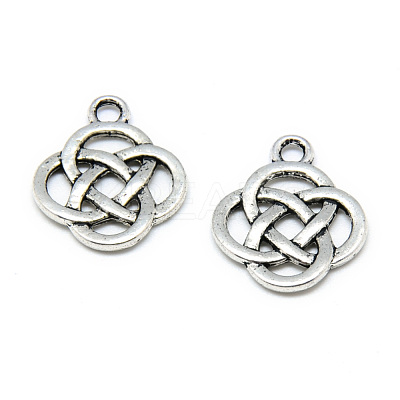 Tibetan Style Alloy Pendants X-TIBE-S301-041AS-NR-1