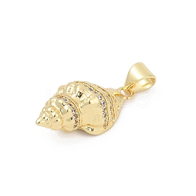 Brass Micro Pave Cubic Zirconia Pendants KK-D317-096G-1