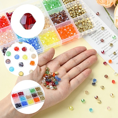 DIY Glass Beads Bracelets Jewelry Making Kit DIY-FS0007-70-1