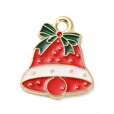 Christmas Theme Alloy Enamel Pendants ENAM-K074-03B-1