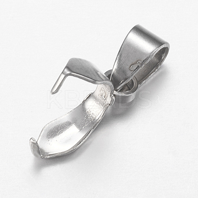 Tarnish Resistant 201 Stainless Steel Ice Pick Pinch Bails STAS-I097-041C-1