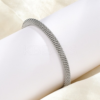 304 Stainless Steel Mesh Chain Bracelets for Women Men BJEW-Z087-19GP-1
