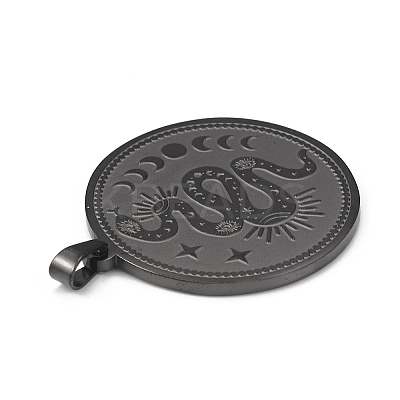 304 Stainless Steel Pendants X-STAS-P321-01EB-1