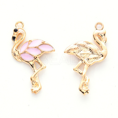 Alloy Enamel Pendants X-ENAM-R059-04D-RS-1