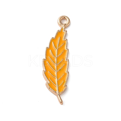 Thanksgiving Day Theme Alloy Enamel Pendants ENAM-M002-03G-10-1