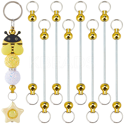 10Pcs Alloy Beadable Keychain Bar for Jewelry Making DIY Crafts FIND-SC0014-33B-1