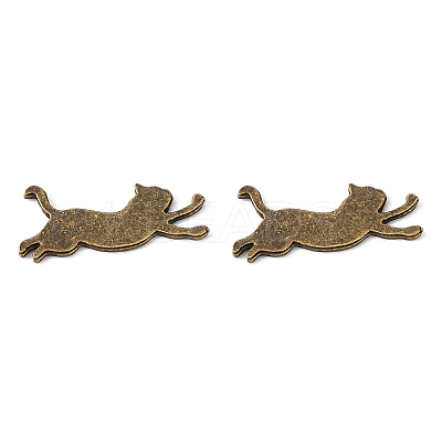 Alloy Kitten Cabochons LS-PALLOY-WH0072-73C-AB-1