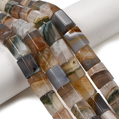 Natural Agate Beads Strands G-F820-H01-01-1
