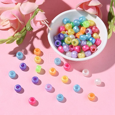 Plastic Pearlized Beads KY-YW0001-37-1