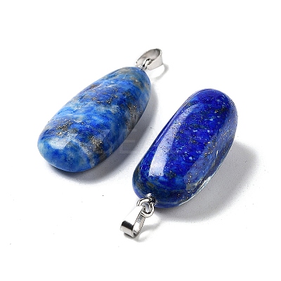 Natural Lapis Lazuli Pendants G-P525-01P-02-1