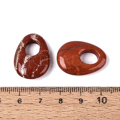 Natural Red Jasper Pendants G-N361-06C-1