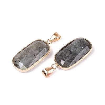 Natural Labradorite Pendants G-N349-03C-G-1