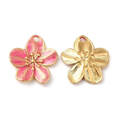 304 Stainless Steel Enamel Pendants STAS-K256-17G-03-1