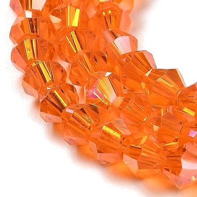 Transparent Electroplate Glass Beads Strands EGLA-A039-T3mm-B11-1