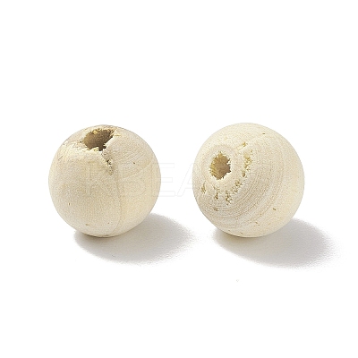 (Defective Closeout Sale: Spotted) Unfinished Natural Wood Beads LS-WOOD-XCP0001-57-1
