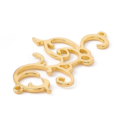 Antique Style Auspicious Clouds Alloy Connector Charms FIND-G016-03G-1