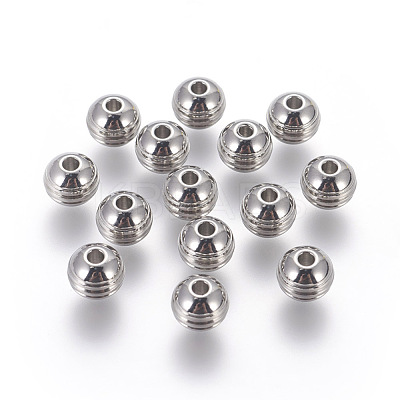 Tarnish Resistant 304 Stainless Steel Beads STAS-E451-37P-1