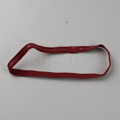 Candy Color Nylon Elastic HairBands OHAR-WH0034-04G-1