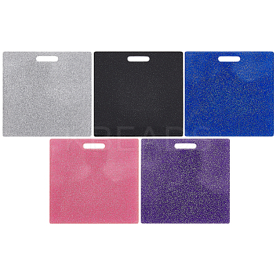 5Pcs 5 Colors Acrylic Big Pendants MACR-CN0001-01A-1