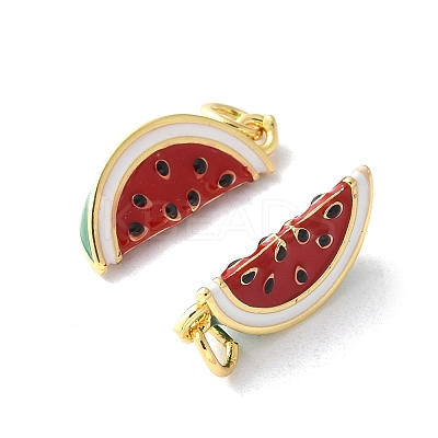 Brass Enamel Pendants KK-A252-38G-05-1
