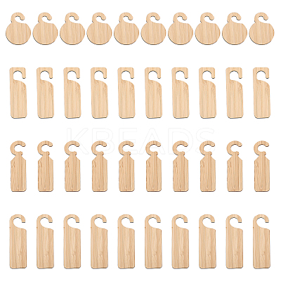 40Pcs 4 Style Blank Wood Plant Labels AJEW-CA0003-79-1
