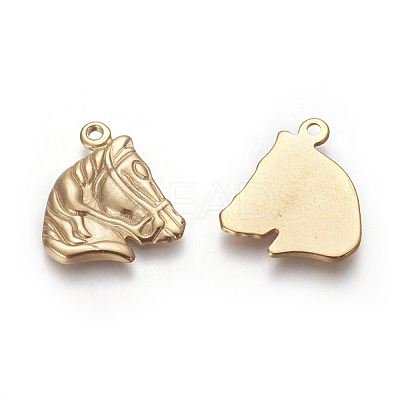 PVD Vacuum Plating 304 Stainless Steel Pendants STAS-I101-30G-1