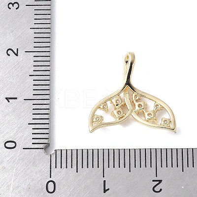 Hollow-Carved Design Fishtail Brass Pendants LS-KK-V005-04G-1