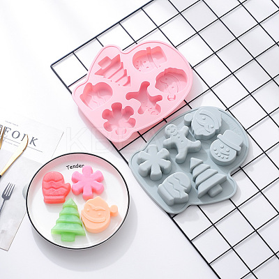 Christmas Food Grade Silicone Waffle Molds DIY-L025-039-1