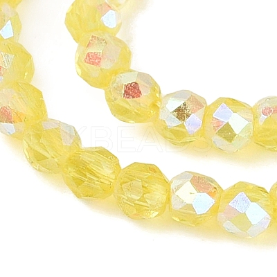 Transparent Glass Beads Strands EGLA-N028-01A-A08-1