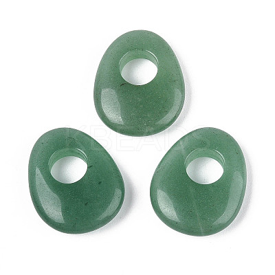 Natural Green Aventurine Pendants G-T144-09D-1