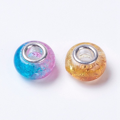Two Tone Resin European Beads RPDL-K002-C02-1