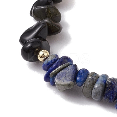 12Pcs 12 Styles Constellations Guardian Gemstone Stretch Bracelets BJEW-JB11108-1