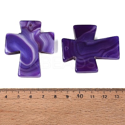 Natural Agate Pendants G-Q606-40-1