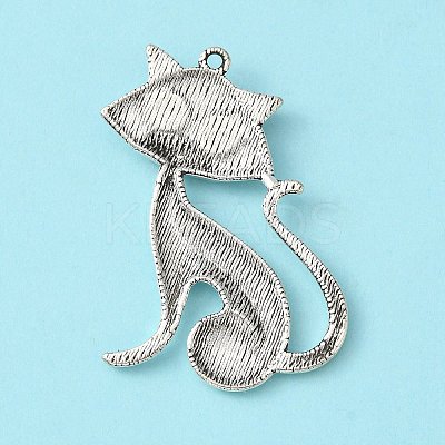 Tibetan Style Alloy Kitten Pendants LS-TIBEP-22758-AS-NR-1