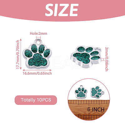 Alloy Enamel Charms ENAM-TAC0001-05B-1